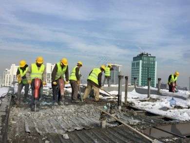 (118m) Maslak Doğuş a Ait Plaza Yıkımı