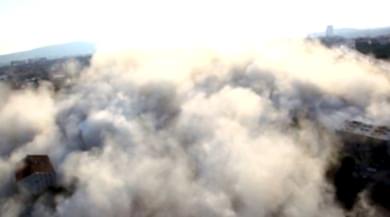 Sarıgazi Lojmanların Patlatmalı Yıkımı